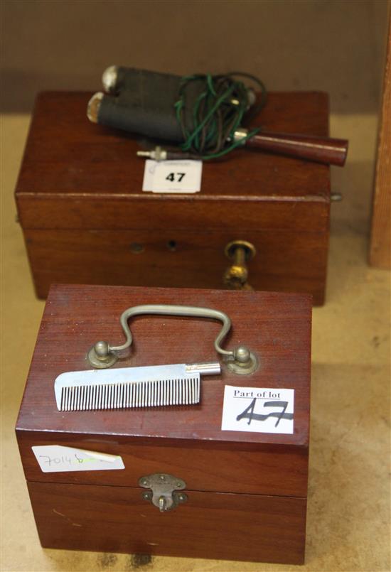 Two electric shock machines